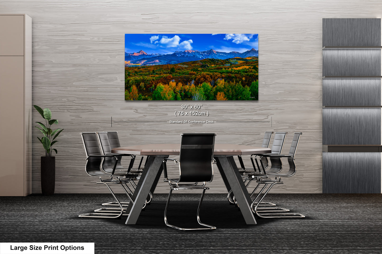Colorado mountain decor, San Juan mountains in autumn, farmhouse decor, 3 piece wall art, fall colors, Colorado photography, mountains canvas art