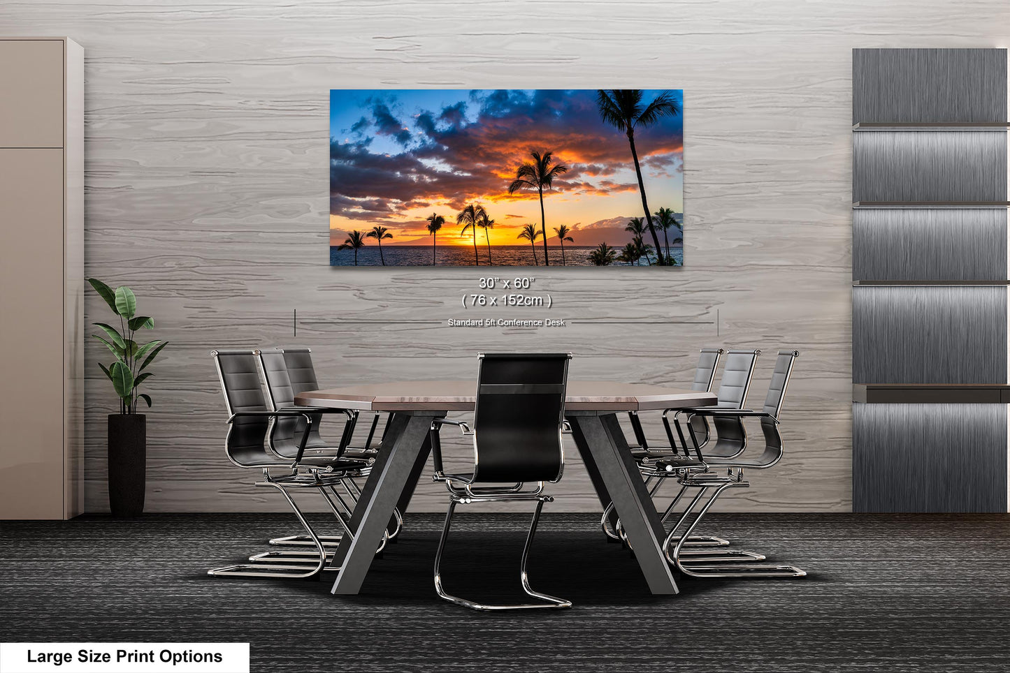 Maui Sunset Photo, Real Photo, Maui Print, Maui Wall Art, Maui Palms, Maui Photo, Maui Canvas Print, Maui Wall Decor, Hawaii Metal Print