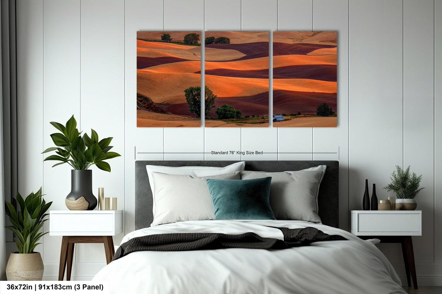 Sunset Over the Palouse Serene Wheat Fields in Eastern Washington