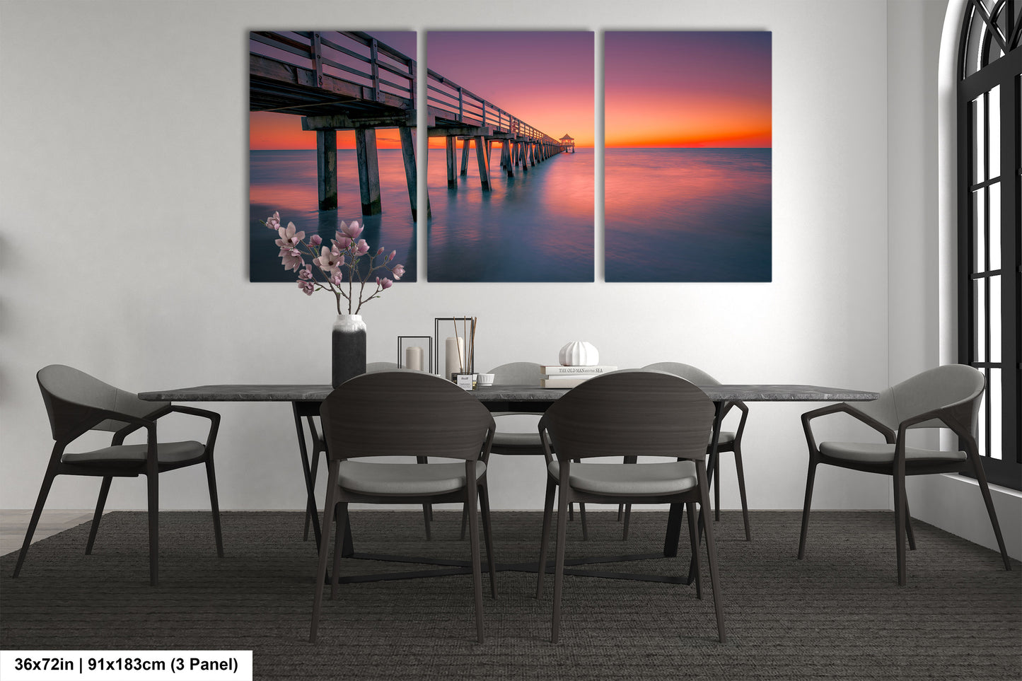 Naples Pier Sunset Art Print - Florida Gulf Coast Photography