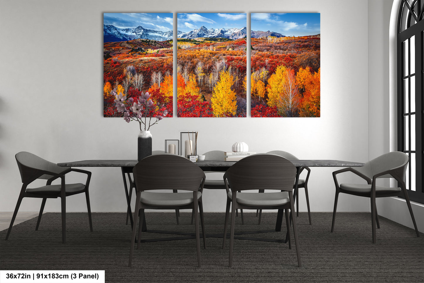 Colorado Rocky Mountains in autumn. San Juan Mountain Range. Dallas Divide, Ridgeway, Telluride