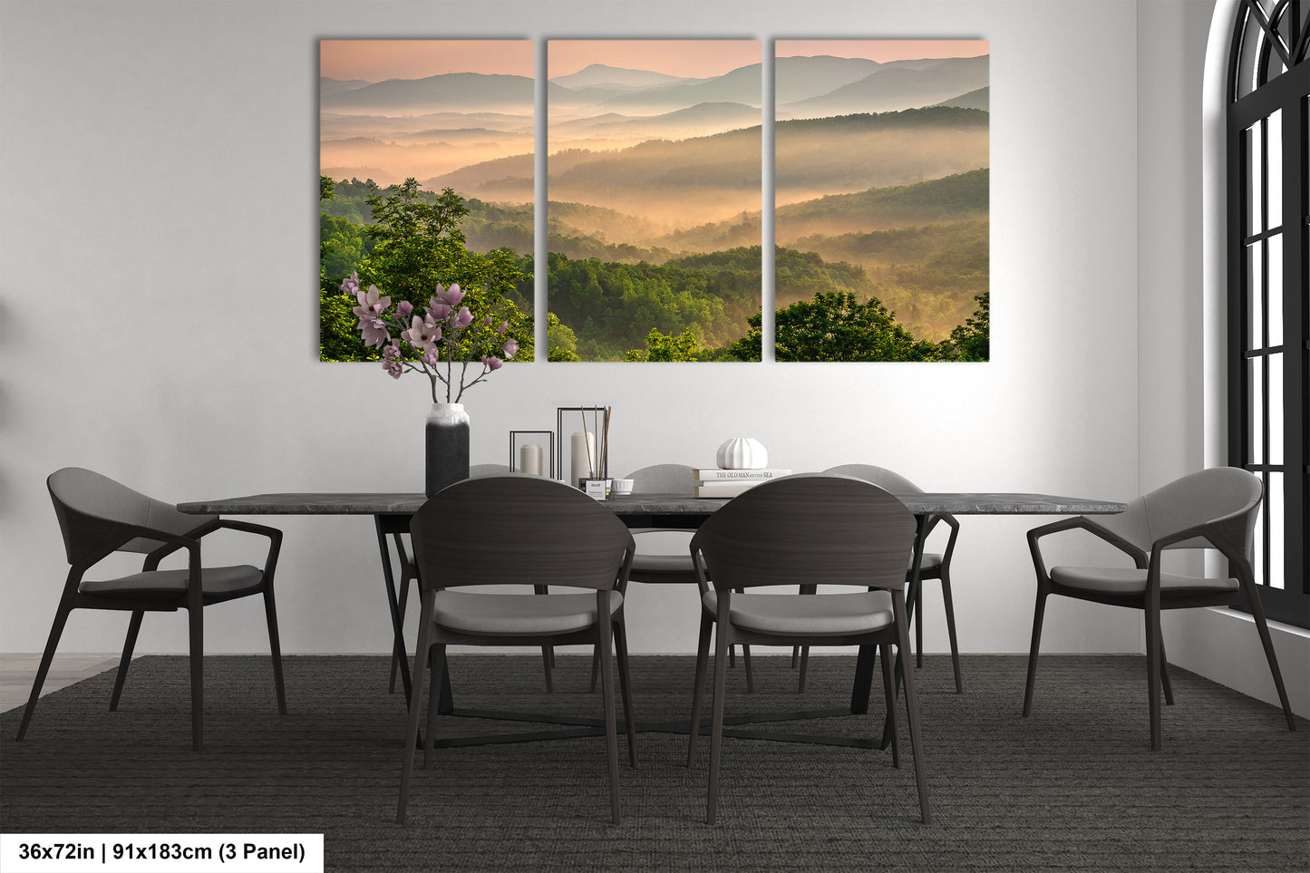 Blue Ridge Mountains at sunrise, from the Blue Ridge Parkway