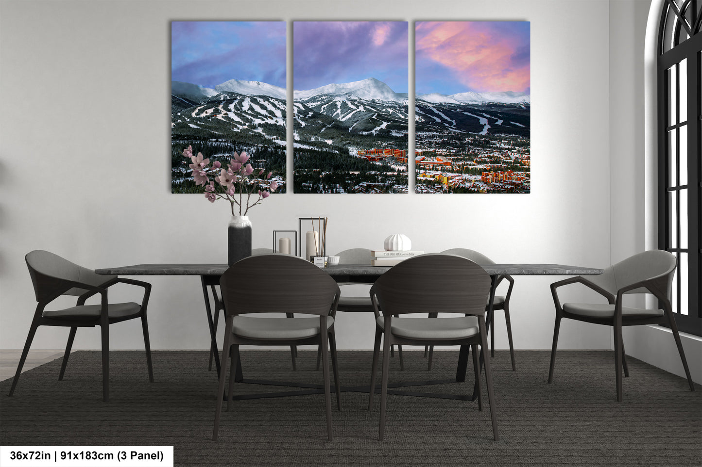 Breckenridge Colorado winter landscape, Breckenridge art, ski runs, Colorado wall art, Breckenridge, Colorado winter picture