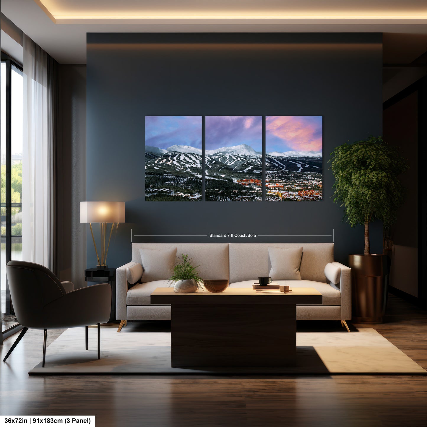 Breckenridge Colorado winter landscape, Breckenridge art, ski runs, Colorado wall art, Breckenridge, Colorado winter picture