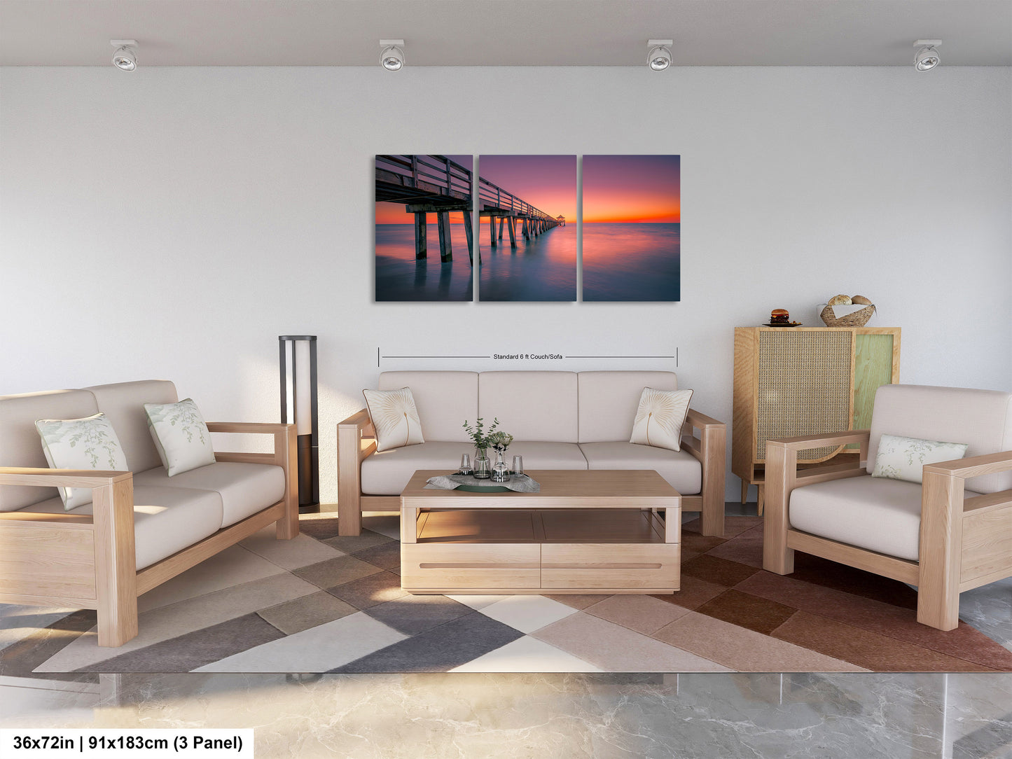 Naples Pier Sunset Art Print - Florida Gulf Coast Photography