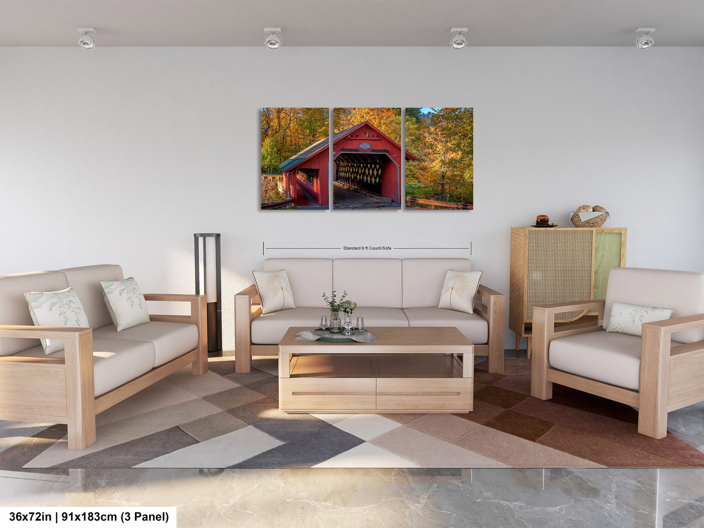 Creamery Covered Bridge Art Print - Brattleboro Vermont Scenic Decor