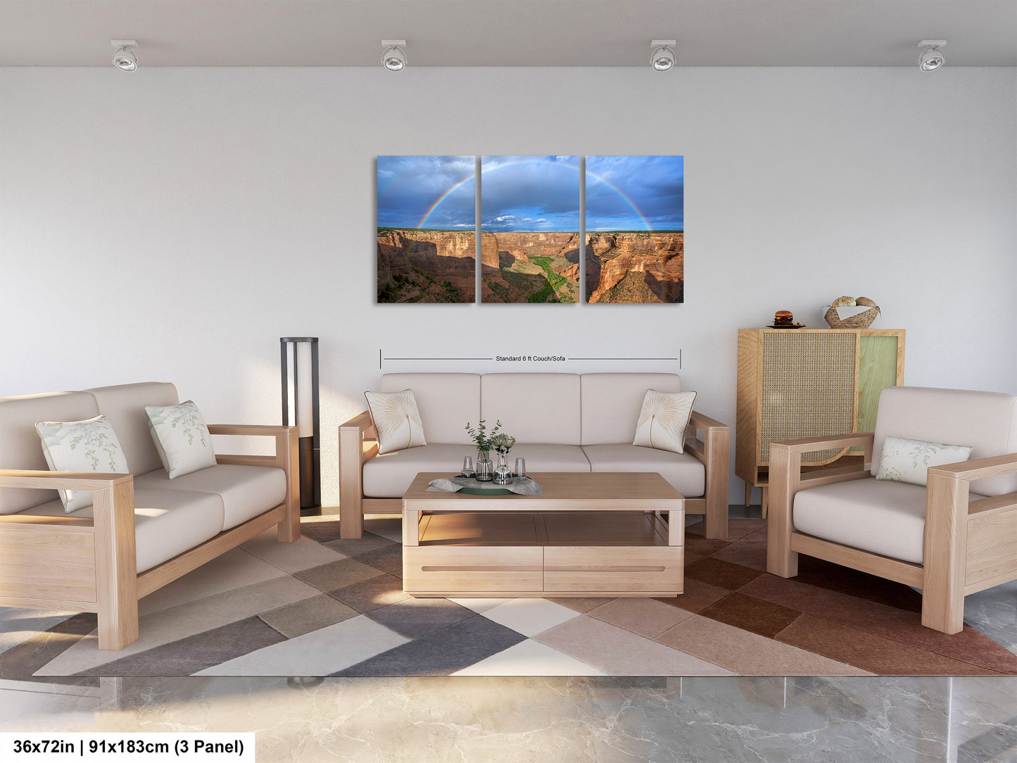 Canyon de Chelly Rainbow Art Print - Navajo Nation Arizona Landscape