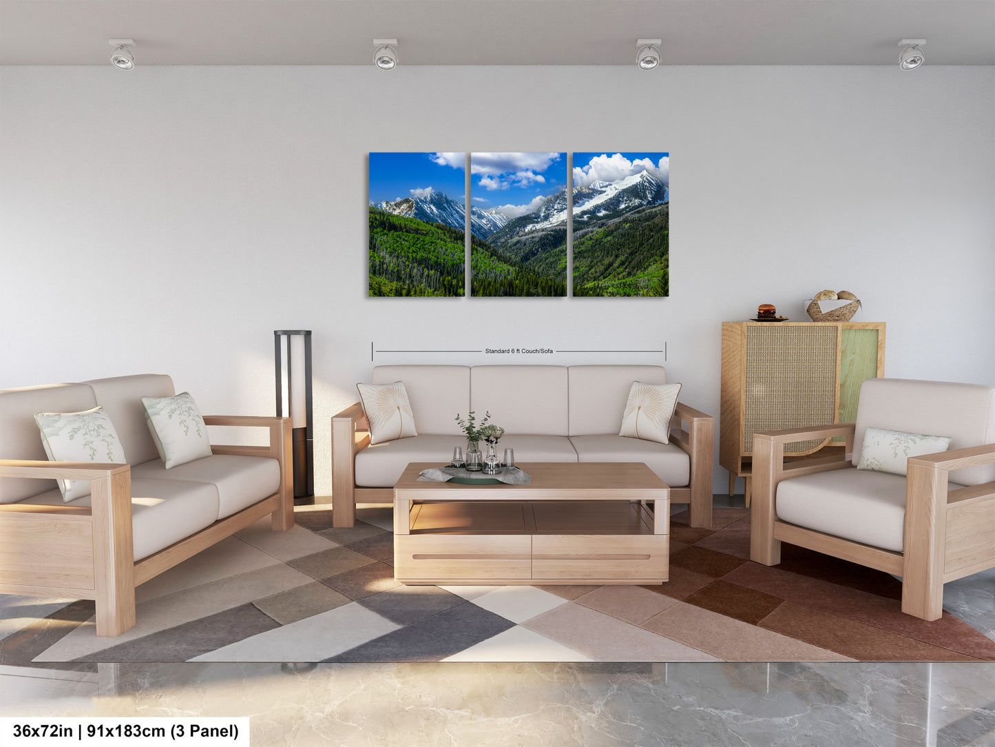 Colorado canvas print in springtime, Rocky mountains in spring, Colorado mountain art, printable wall art, Aspen Colorado