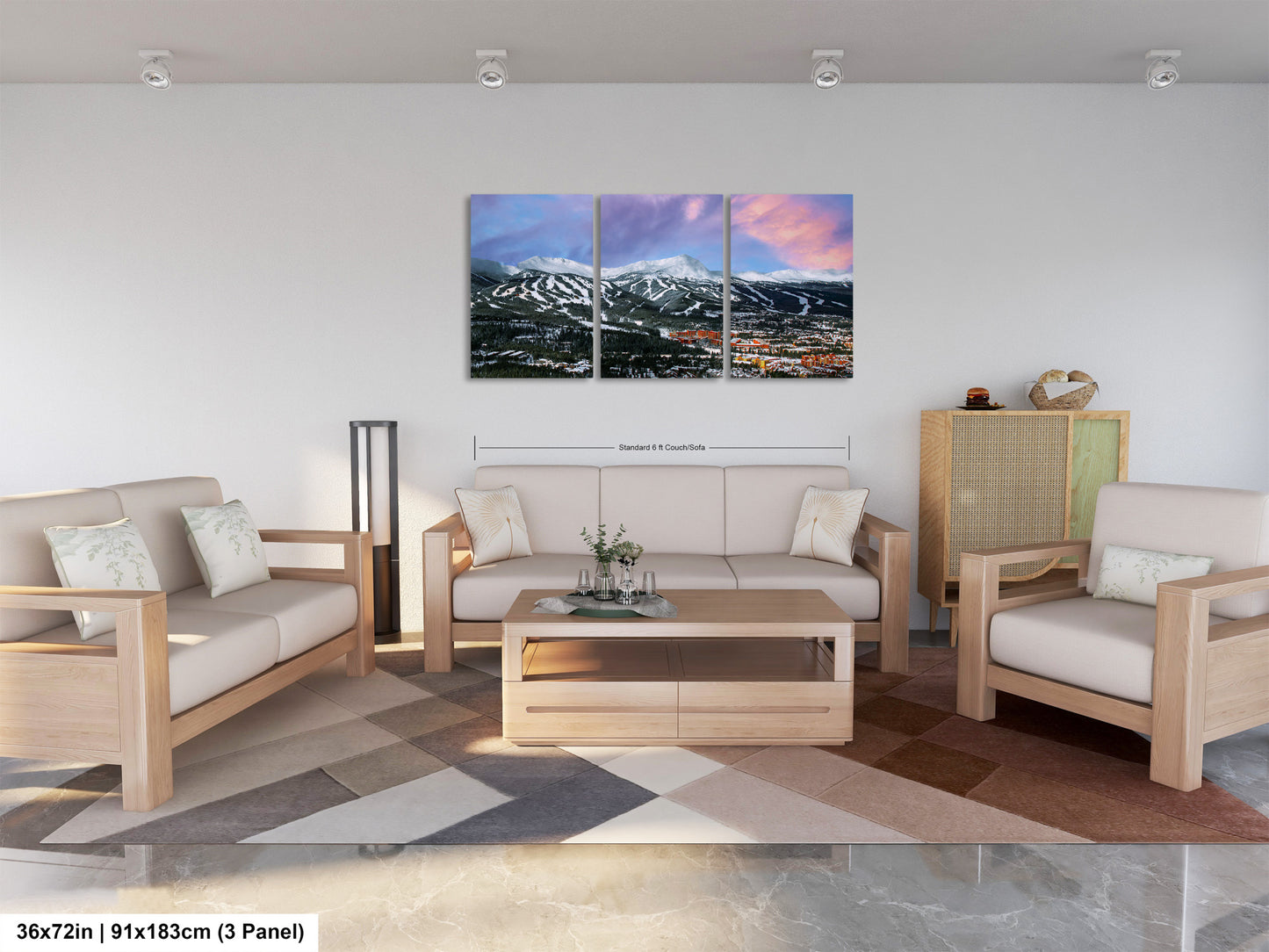 Breckenridge Colorado winter landscape, Breckenridge art, ski runs, Colorado wall art, Breckenridge, Colorado winter picture