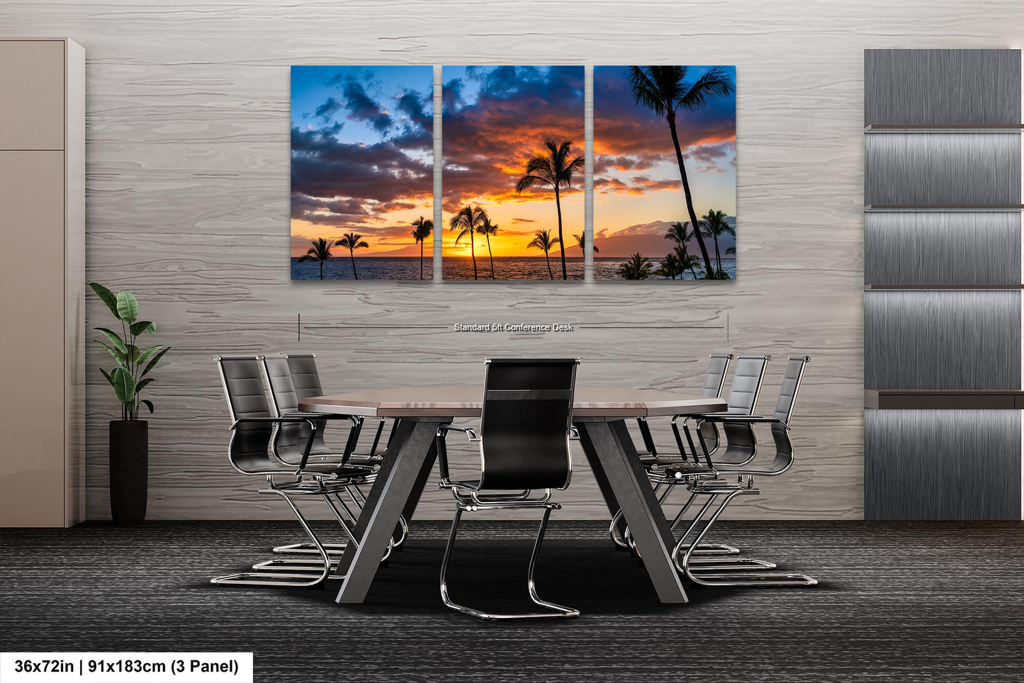 Maui Sunset Photo, Real Photo, Maui Print, Maui Wall Art, Maui Palms, Maui Photo, Maui Canvas Print, Maui Wall Decor, Hawaii Metal Print