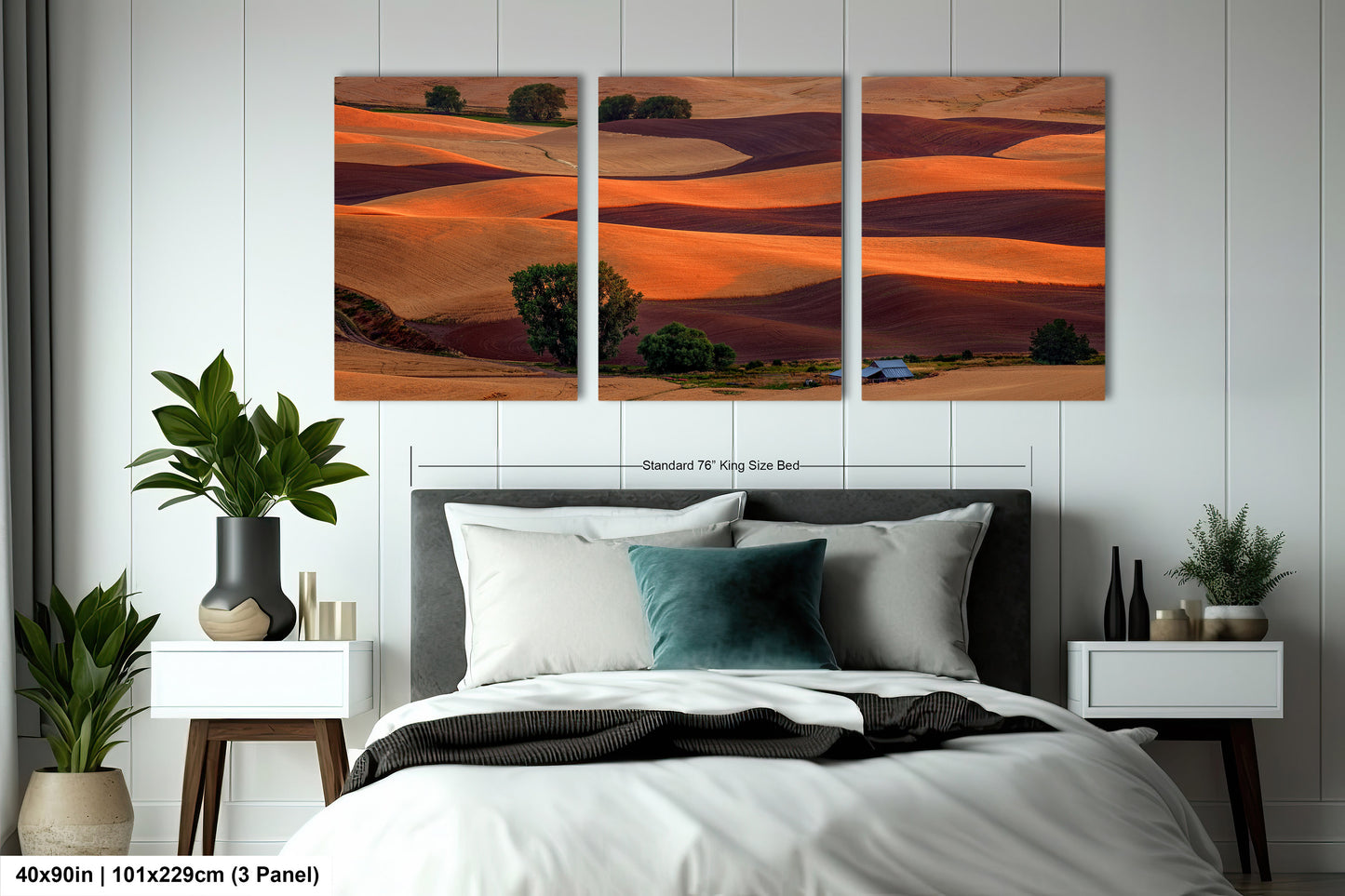 Sunset Over the Palouse Serene Wheat Fields in Eastern Washington