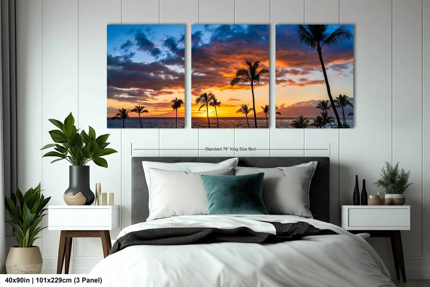 Maui Sunset Photo, Real Photo, Maui Print, Maui Wall Art, Maui Palms, Maui Photo, Maui Canvas Print, Maui Wall Decor, Hawaii Metal Print
