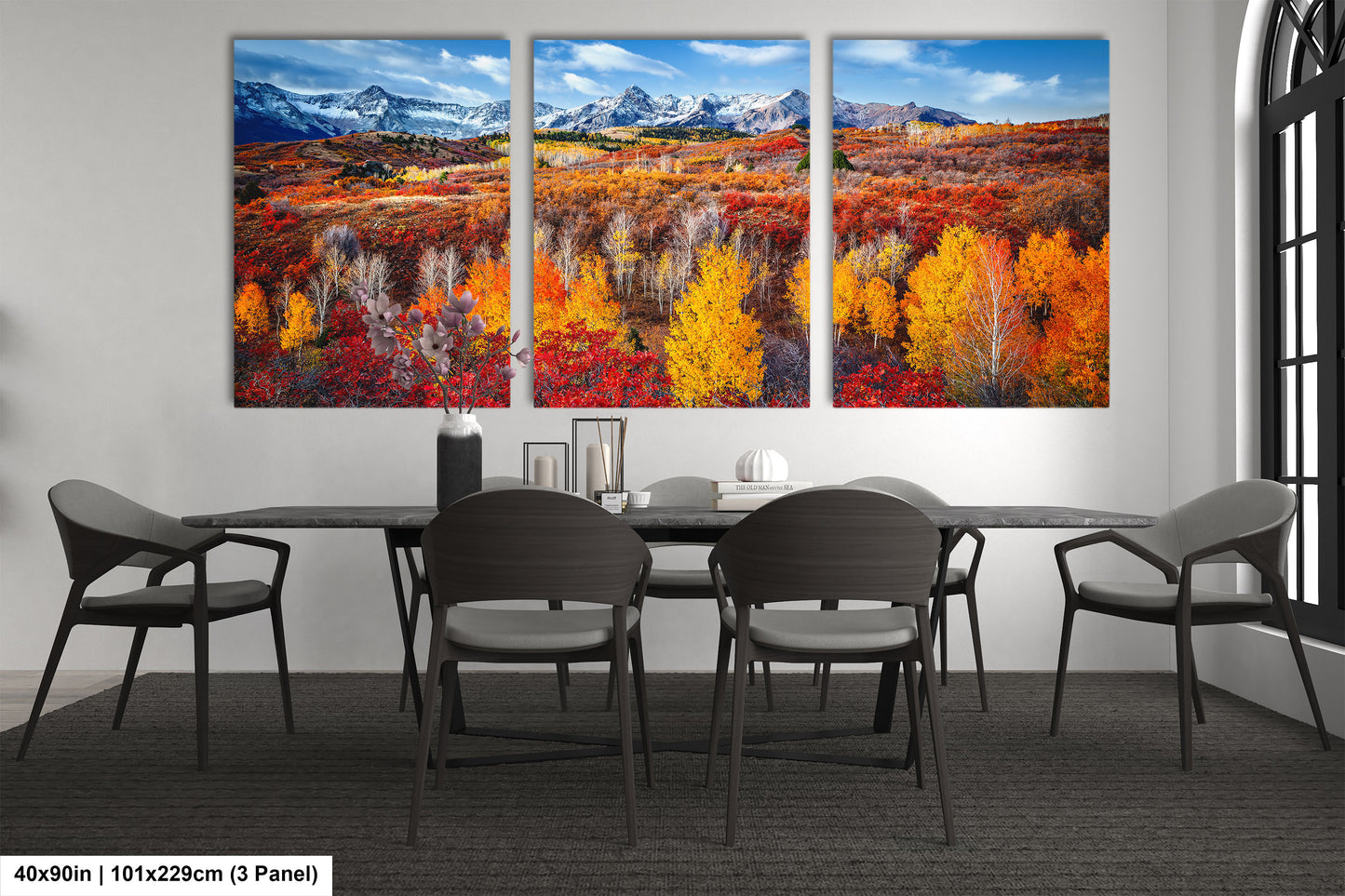 Colorado Rocky Mountains in autumn. San Juan Mountain Range. Dallas Divide, Ridgeway, Telluride