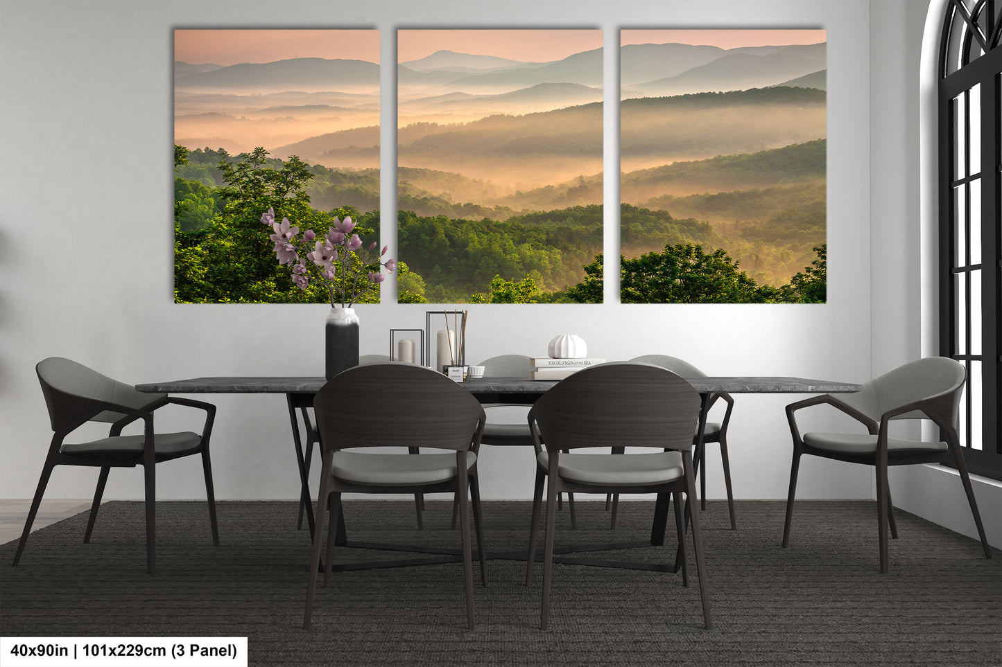 Blue Ridge Mountains at sunrise, from the Blue Ridge Parkway