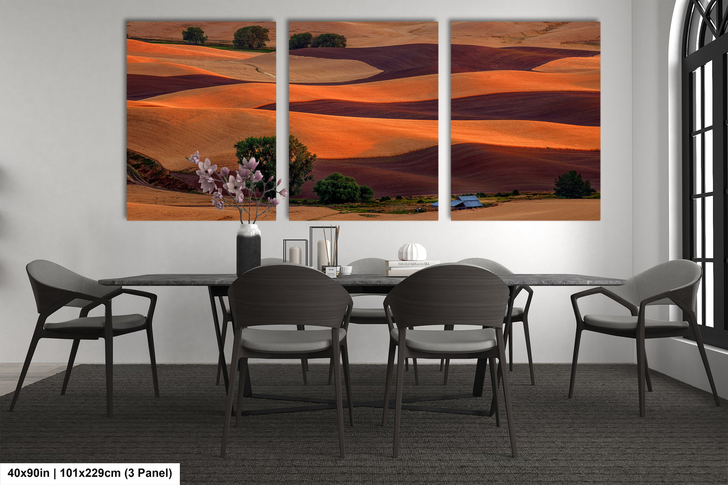 Sunset Over the Palouse Serene Wheat Fields in Eastern Washington