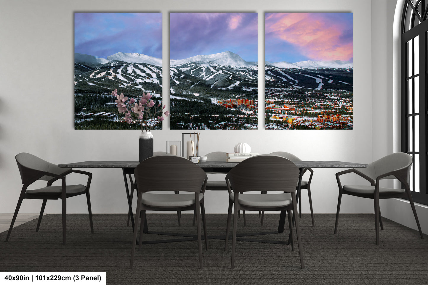 Breckenridge Colorado winter landscape, Breckenridge art, ski runs, Colorado wall art, Breckenridge, Colorado winter picture