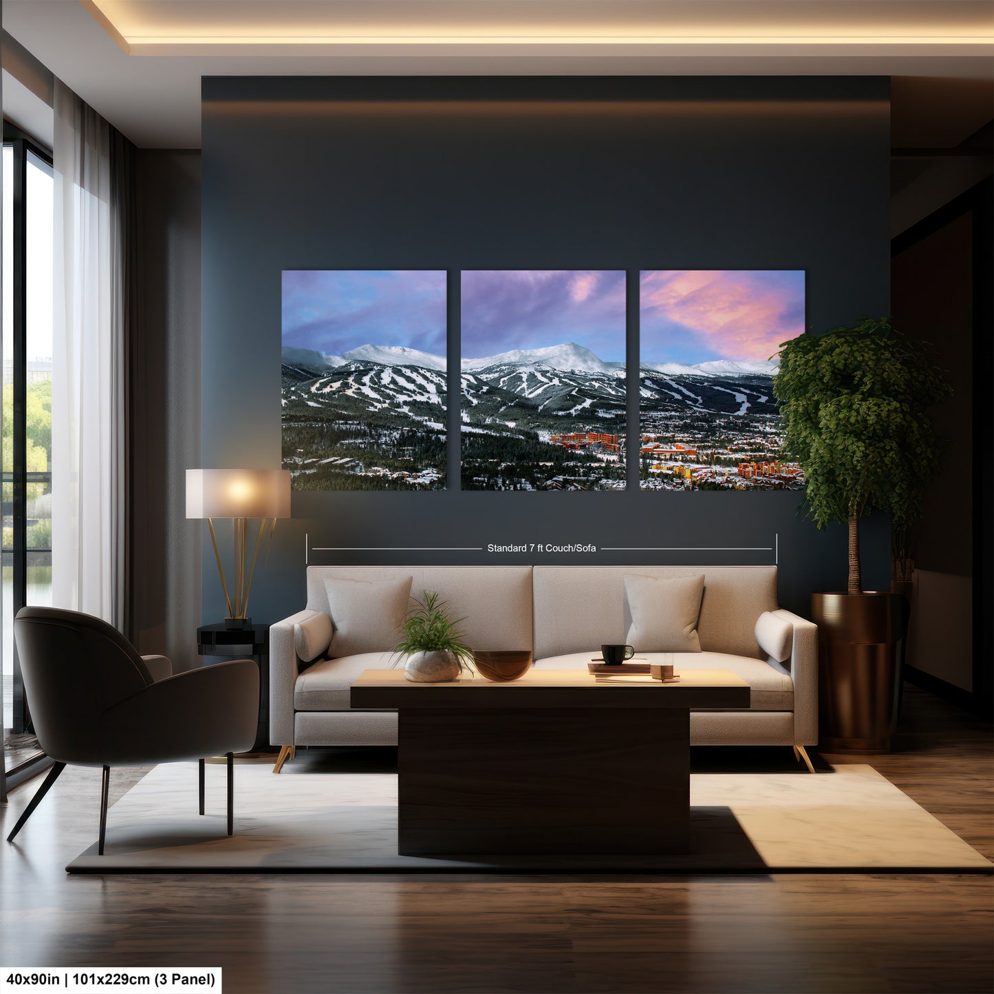 Breckenridge Colorado winter landscape, Breckenridge art, ski runs, Colorado wall art, Breckenridge, Colorado winter picture