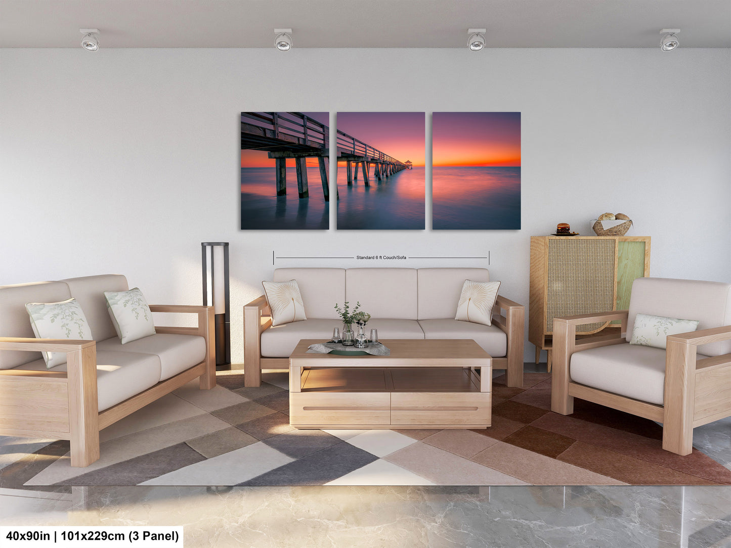 Naples Pier Sunset Art Print - Florida Gulf Coast Photography
