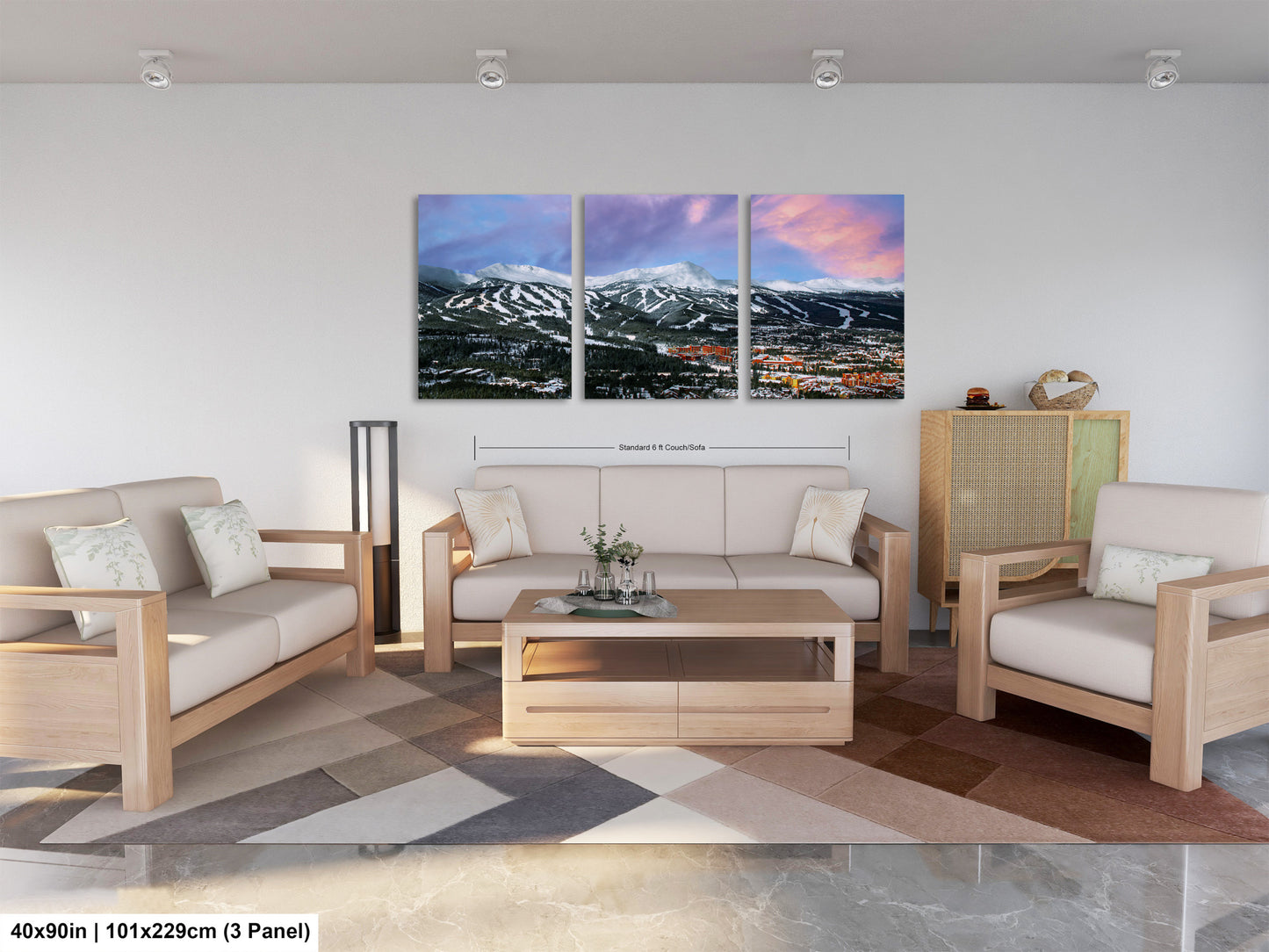 Breckenridge Colorado winter landscape, Breckenridge art, ski runs, Colorado wall art, Breckenridge, Colorado winter picture