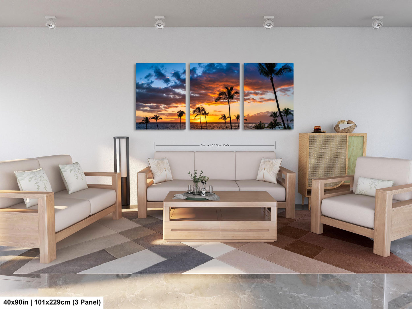 Maui Sunset Photo, Real Photo, Maui Print, Maui Wall Art, Maui Palms, Maui Photo, Maui Canvas Print, Maui Wall Decor, Hawaii Metal Print