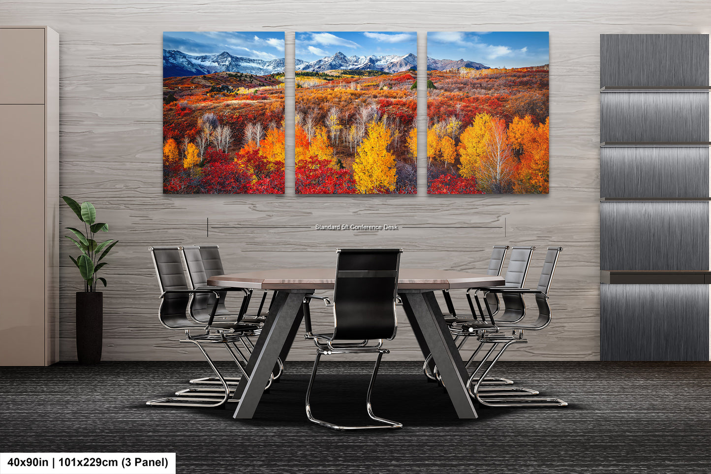 Colorado Rocky Mountains in autumn. San Juan Mountain Range. Dallas Divide, Ridgeway, Telluride