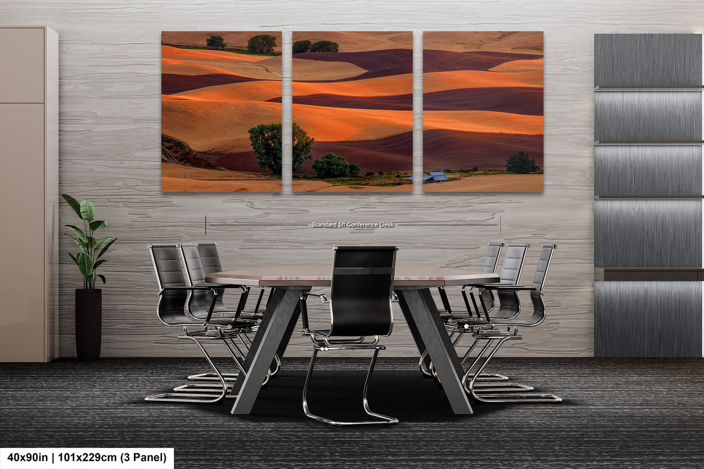 Sunset Over the Palouse Serene Wheat Fields in Eastern Washington