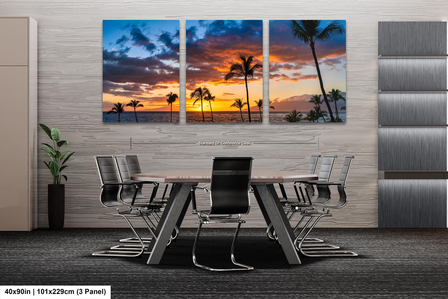 Maui Sunset Photo, Real Photo, Maui Print, Maui Wall Art, Maui Palms, Maui Photo, Maui Canvas Print, Maui Wall Decor, Hawaii Metal Print