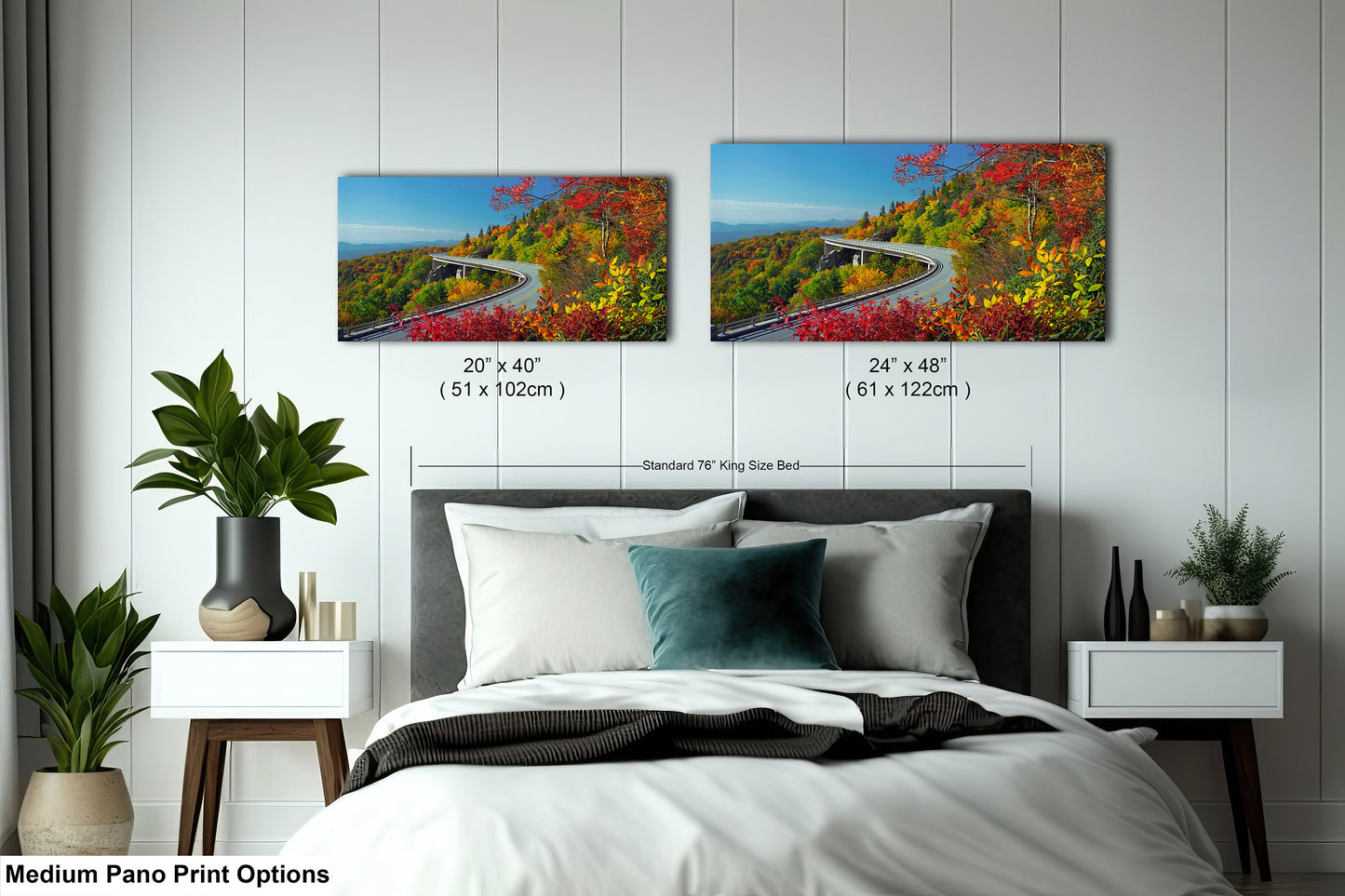 Blue Ridge Parkway Art Print Autumn Colors at Linn Cove Viaduct Grandfather Mountain North Carolina