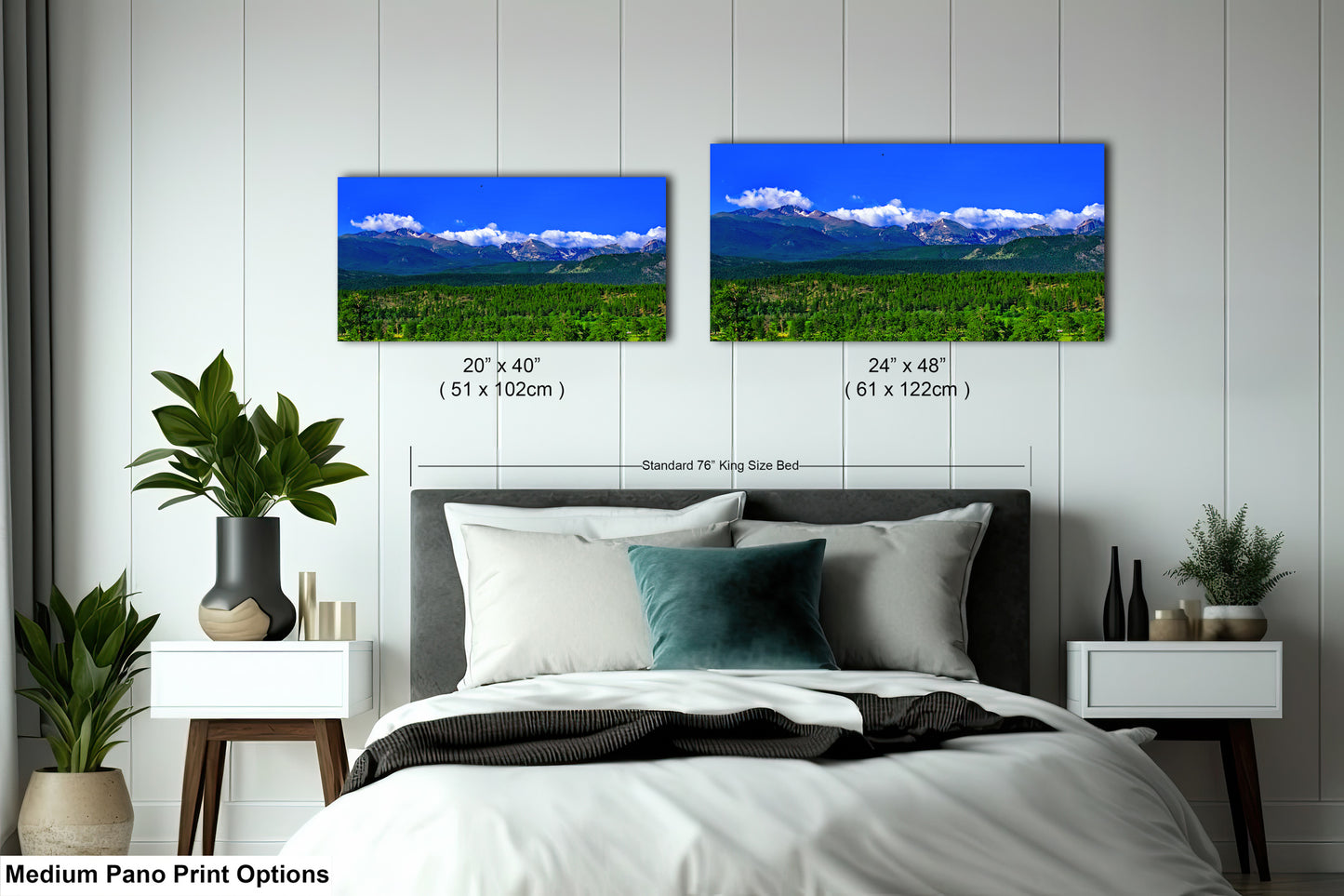Panoramic picture of Rocky Mountain national park, Estes park wall art, national park photography, Longs Peak photo, Colorado mountains canvas