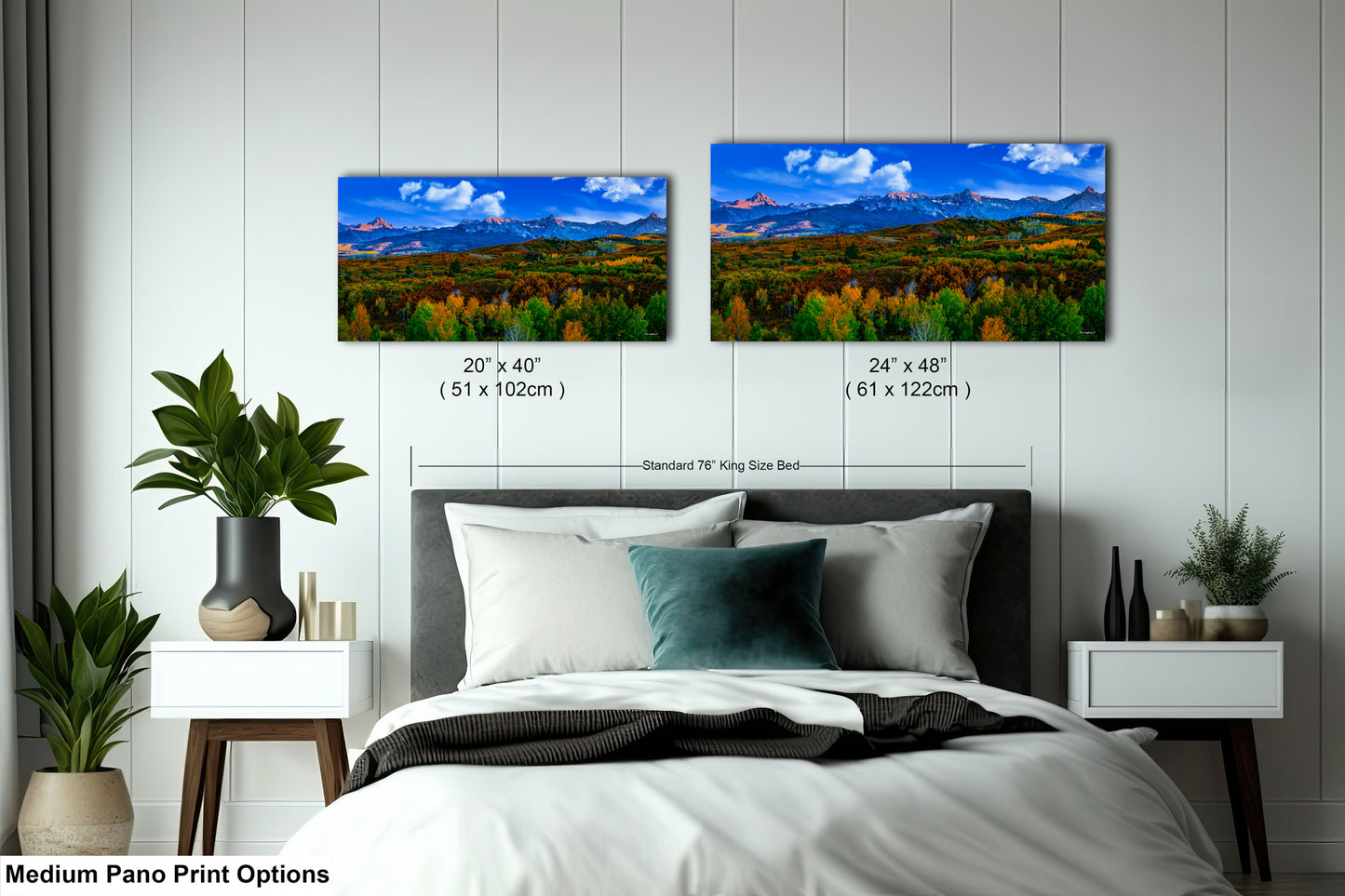 Colorado mountain decor, San Juan mountains in autumn, farmhouse decor, 3 piece wall art, fall colors, Colorado photography, mountains canvas art