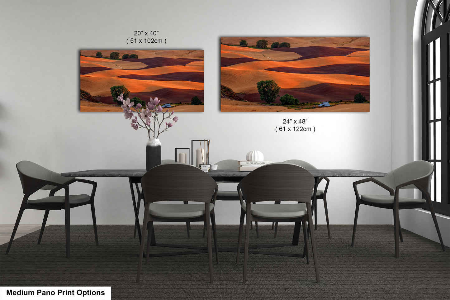Sunset Over the Palouse Serene Wheat Fields in Eastern Washington