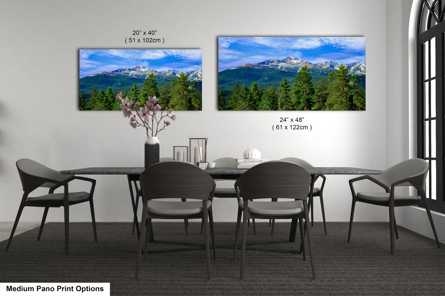 Rocky Mountain National Park, Longs Peak landscape picture, Colorado wall art, large framed art work, Estes Park, national park canvas
