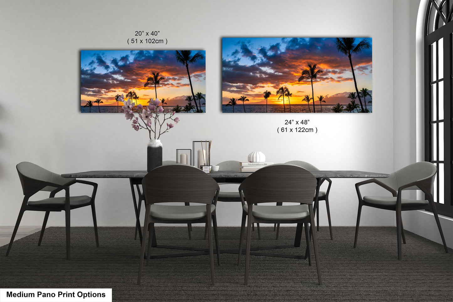 Maui Sunset Photo, Real Photo, Maui Print, Maui Wall Art, Maui Palms, Maui Photo, Maui Canvas Print, Maui Wall Decor, Hawaii Metal Print