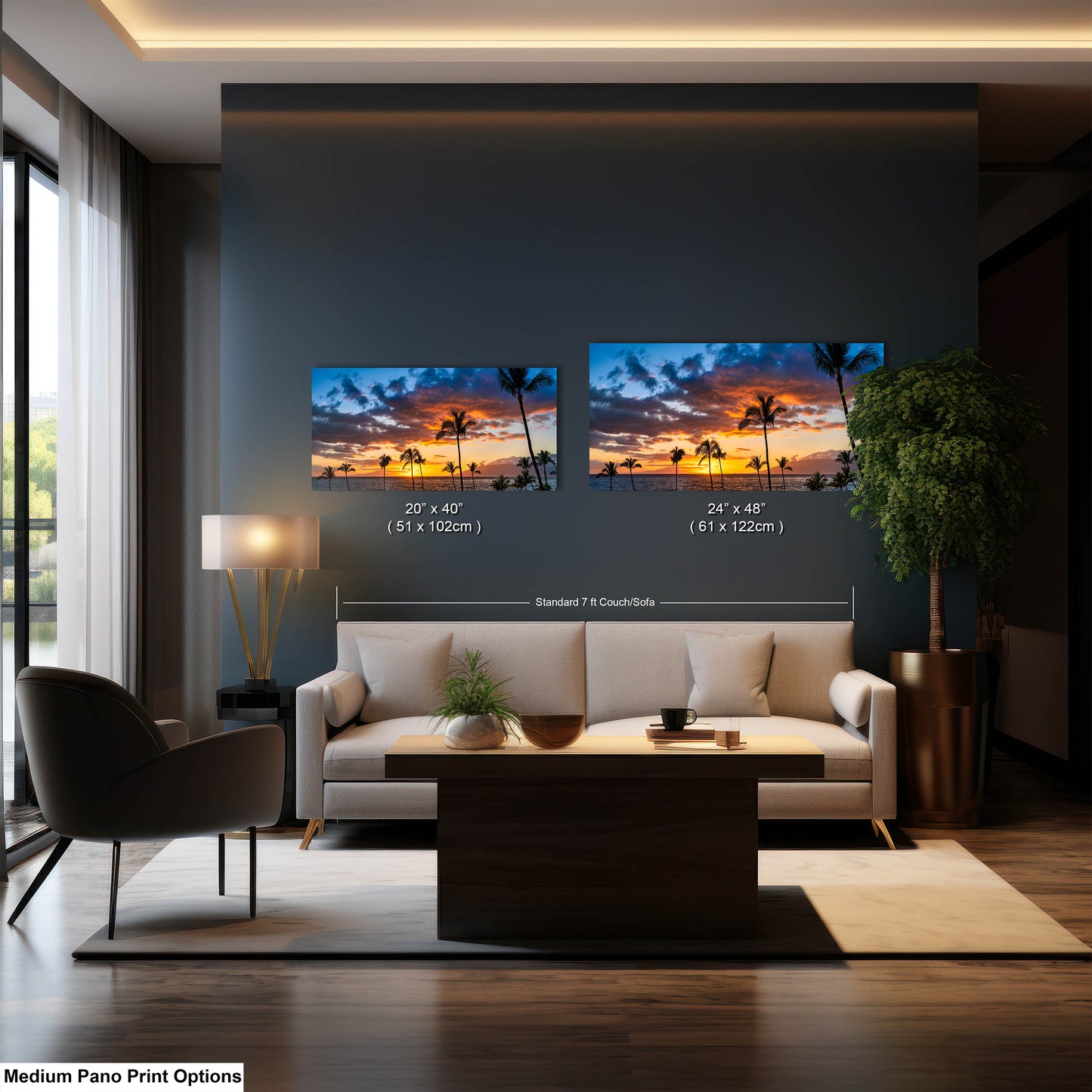 Maui Sunset Photo, Real Photo, Maui Print, Maui Wall Art, Maui Palms, Maui Photo, Maui Canvas Print, Maui Wall Decor, Hawaii Metal Print
