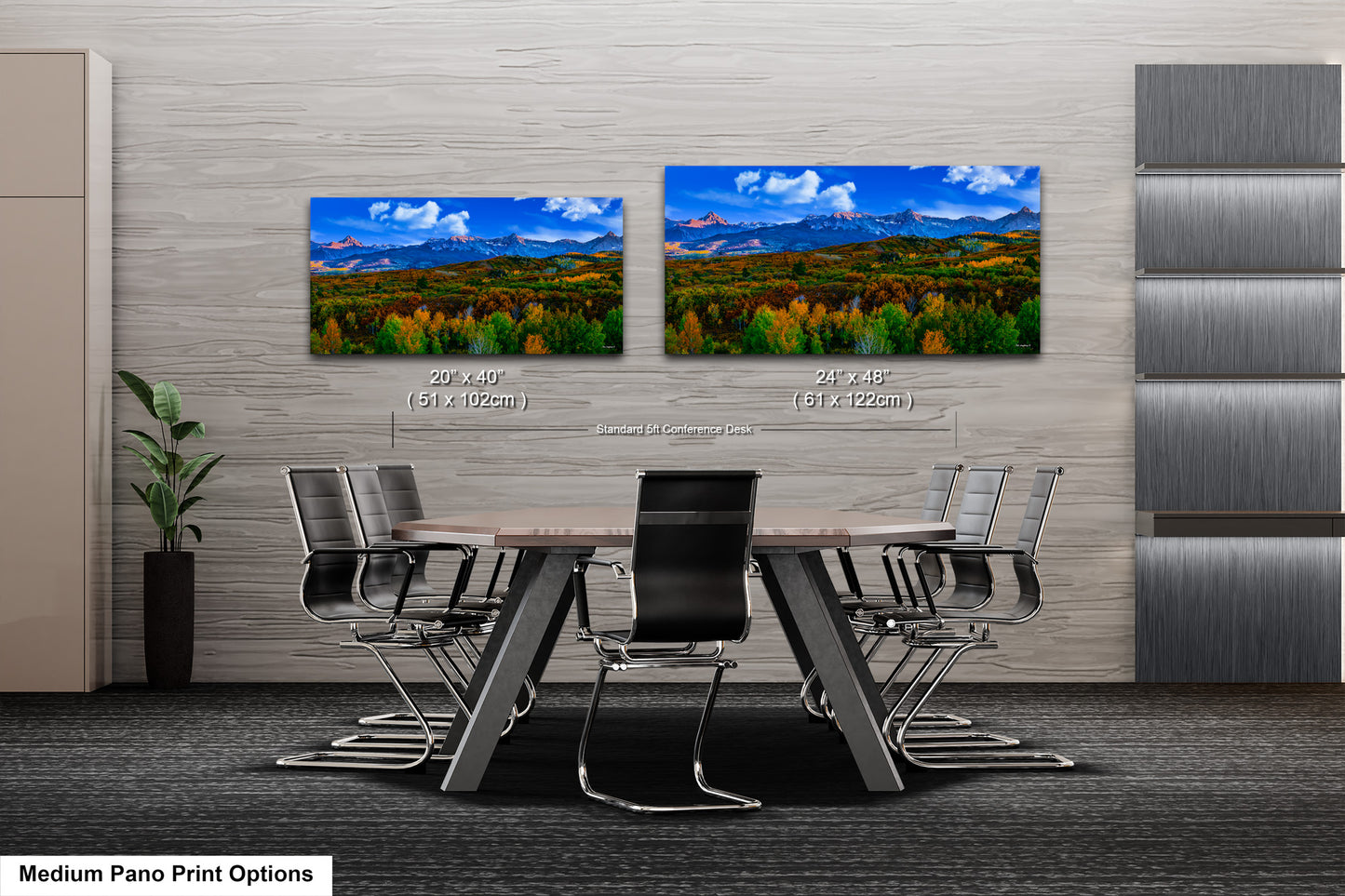 Colorado mountain decor, San Juan mountains in autumn, farmhouse decor, 3 piece wall art, fall colors, Colorado photography, mountains canvas art