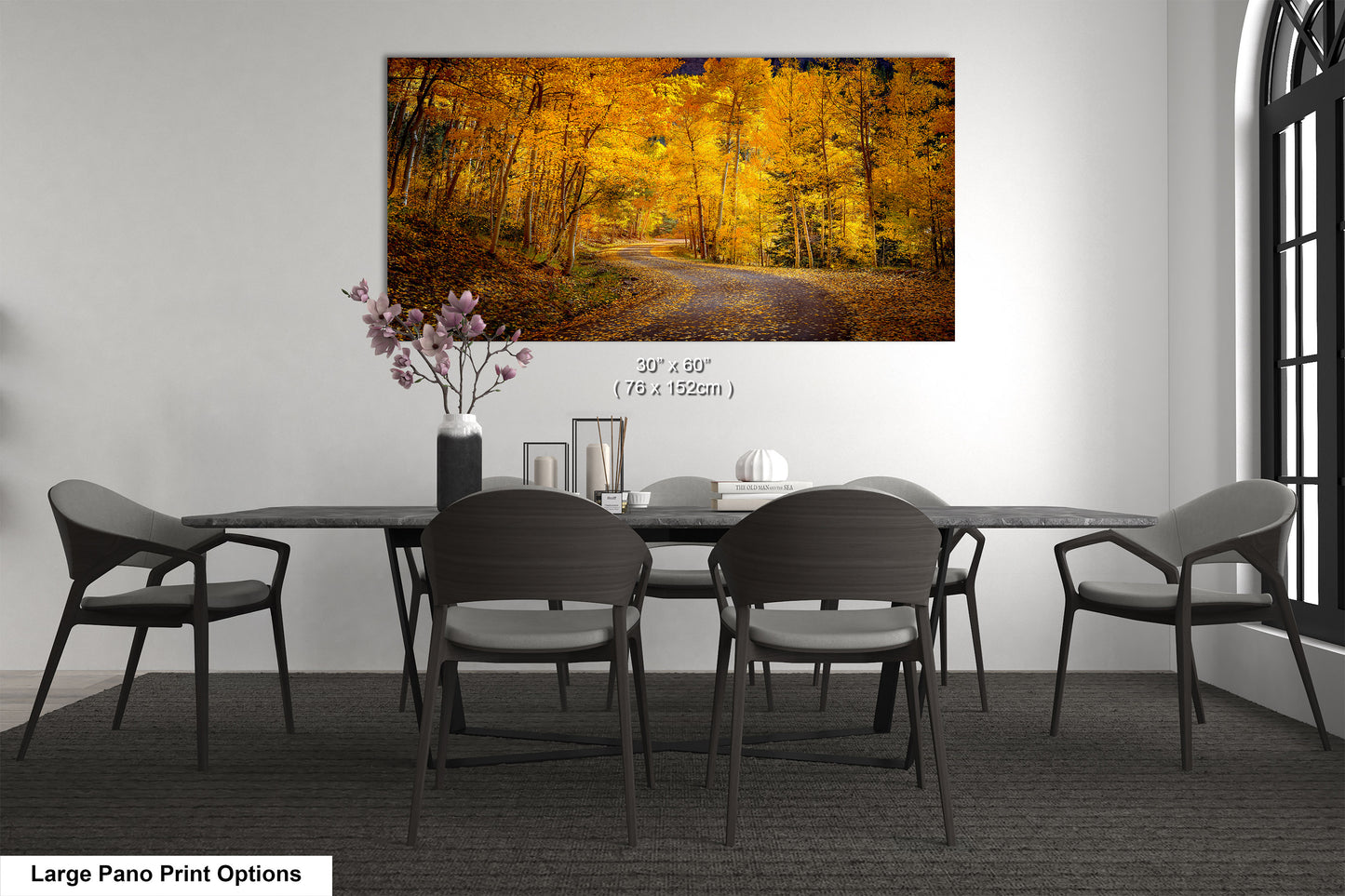 Colorado Aspens, Curvy road, autumn color, Little Cimarron Valley, Rocky Mountains, golden leaves, Photography wall art