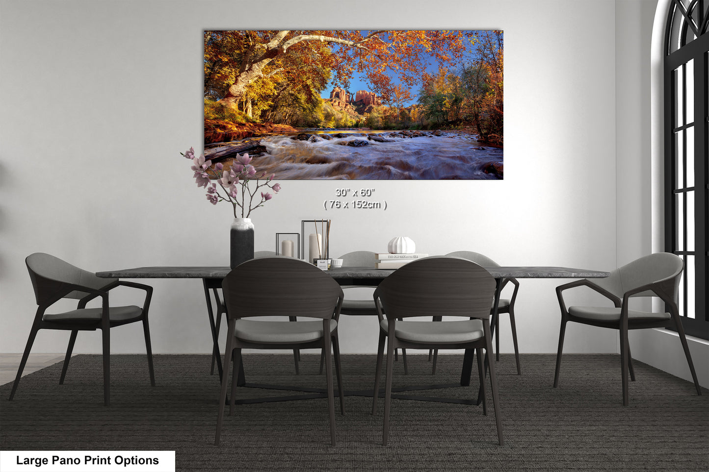 Autumn View of Red Rock Crossing and Cathedral Rock Sedona Northern Arizona