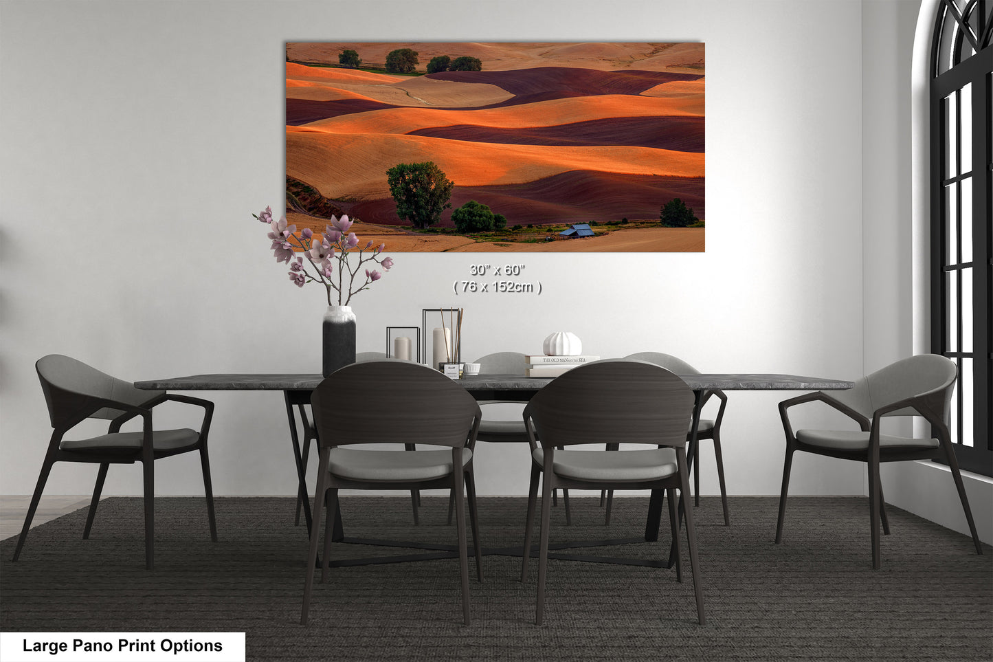 Sunset Over the Palouse Serene Wheat Fields in Eastern Washington