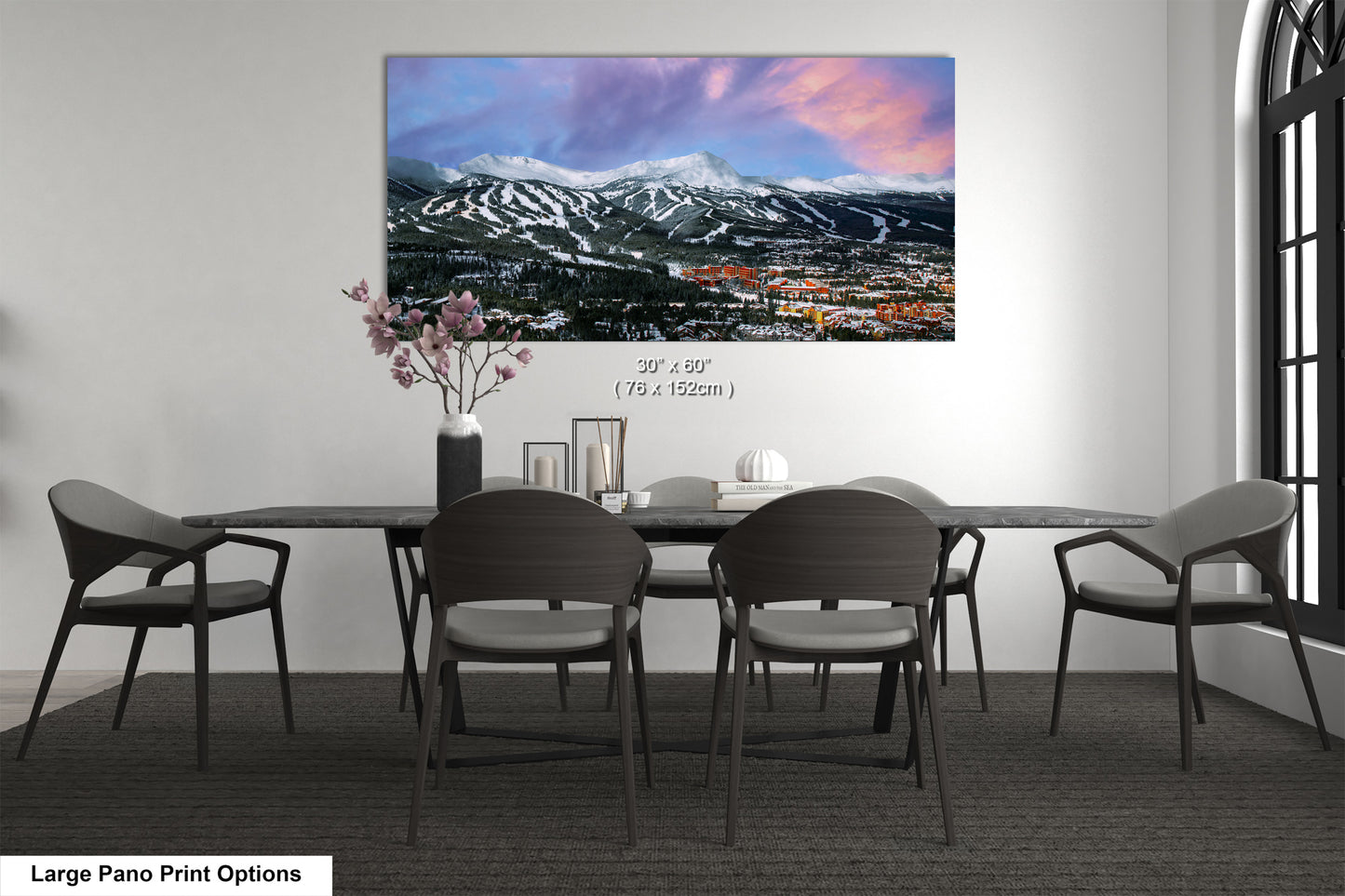 Breckenridge Colorado winter landscape, Breckenridge art, ski runs, Colorado wall art, Breckenridge, Colorado winter picture