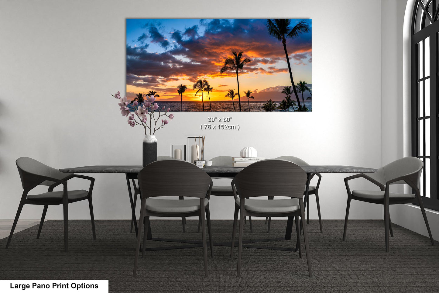 Maui Sunset Photo, Real Photo, Maui Print, Maui Wall Art, Maui Palms, Maui Photo, Maui Canvas Print, Maui Wall Decor, Hawaii Metal Print