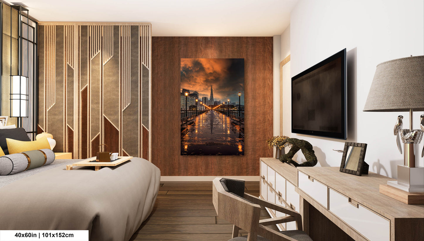 San Francisco Canvas Wall Art Photo Print Sunset Wall Decor Home Wall Decor Office Decor Skyline Wall Art