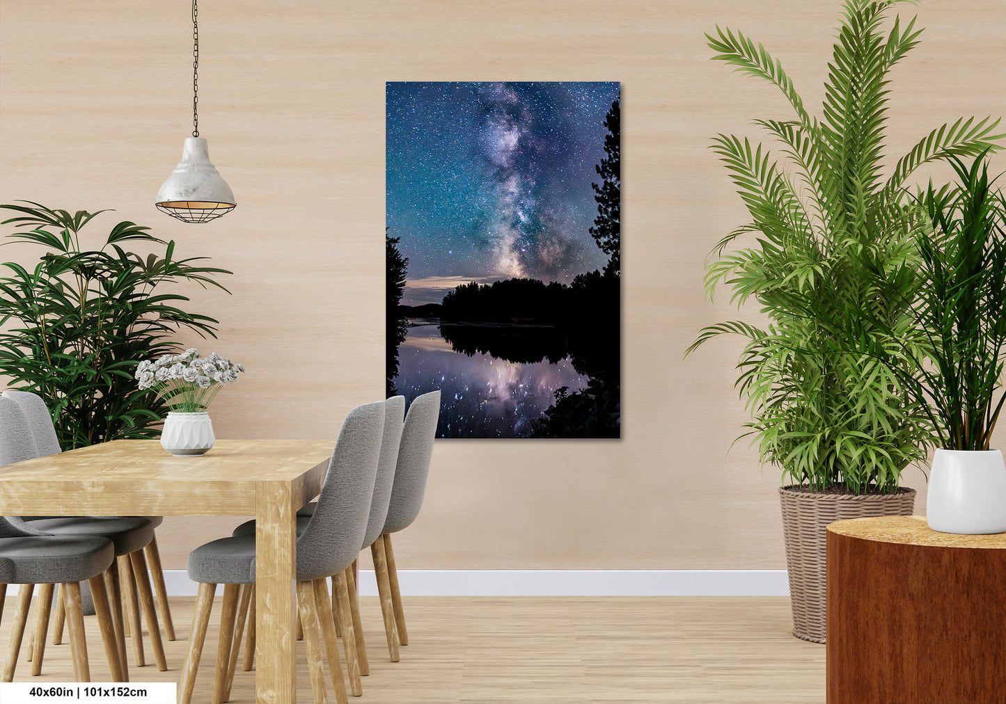 Milky Way Canvas Muskoka Fine Art Night Photo Northern Ontario Lake Reflection Print Sky Photo