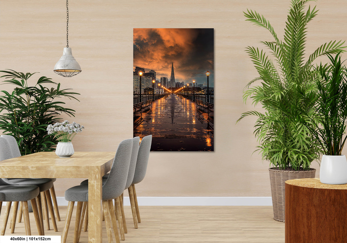 San Francisco Canvas Wall Art Photo Print Sunset Wall Decor Home Wall Decor Office Decor Skyline Wall Art
