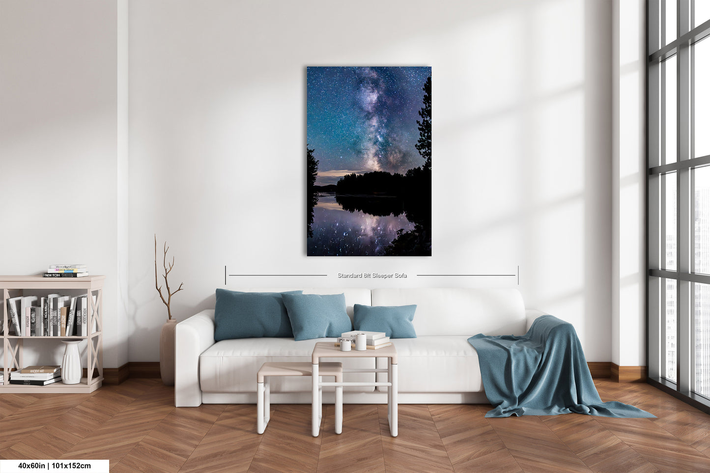 Milky Way Canvas Muskoka Fine Art Night Photo Northern Ontario Lake Reflection Print Sky Photo