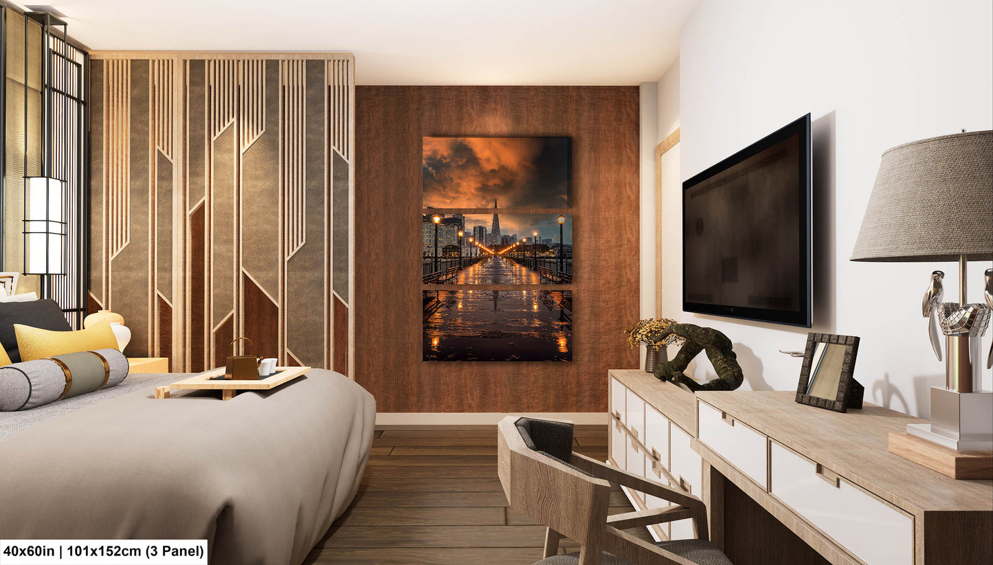 San Francisco Canvas Wall Art Photo Print Sunset Wall Decor Home Wall Decor Office Decor Skyline Wall Art
