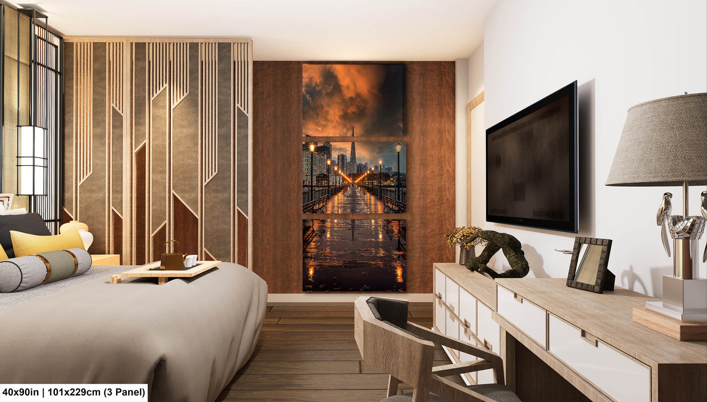 San Francisco Canvas Wall Art Photo Print Sunset Wall Decor Home Wall Decor Office Decor Skyline Wall Art