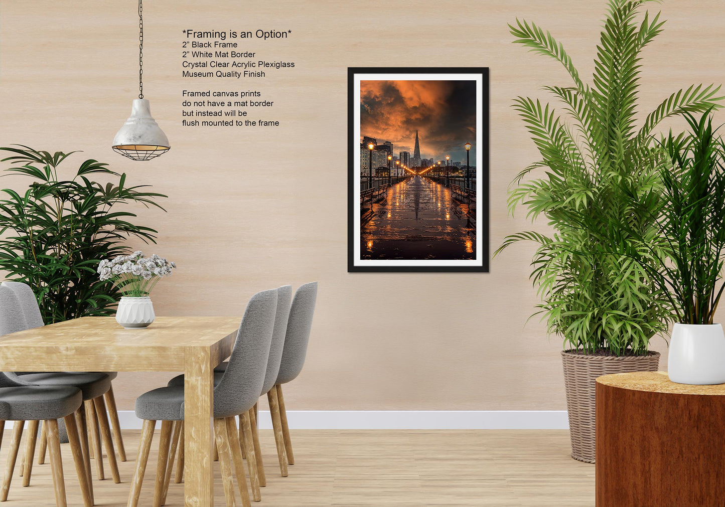 San Francisco Canvas Wall Art Photo Print Sunset Wall Decor Home Wall Decor Office Decor Skyline Wall Art