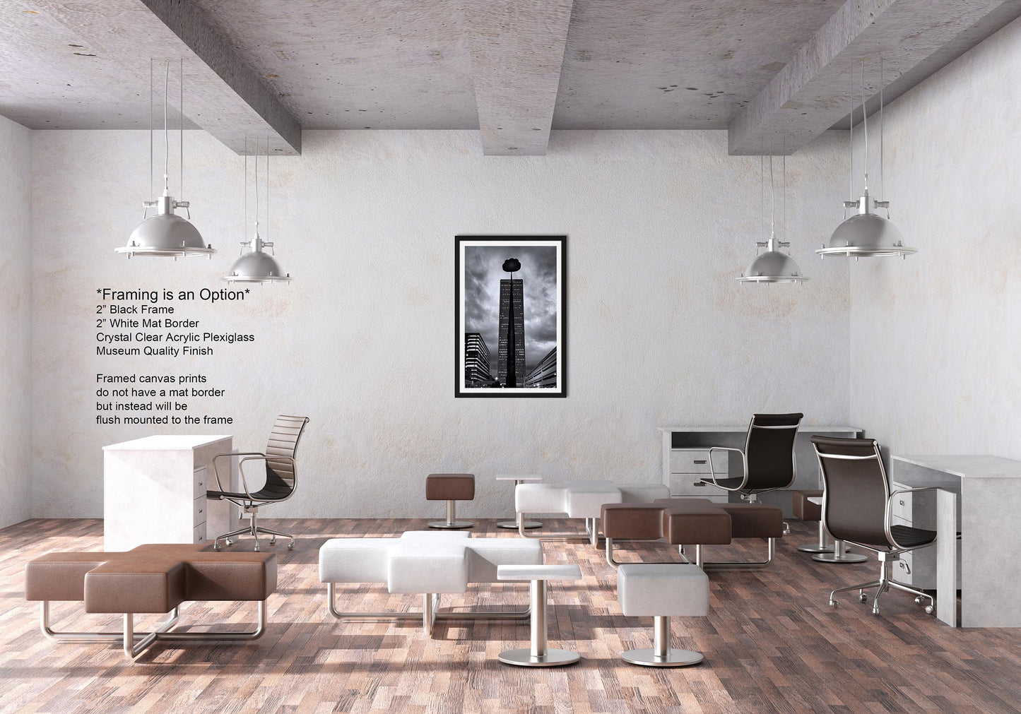 Tulsa Oklahoma Skyline Wall Art, Tulsa Skyline Art, Tulsa Art Print, Tulsa Artificial Cloud, Tulsa Center of the Universe