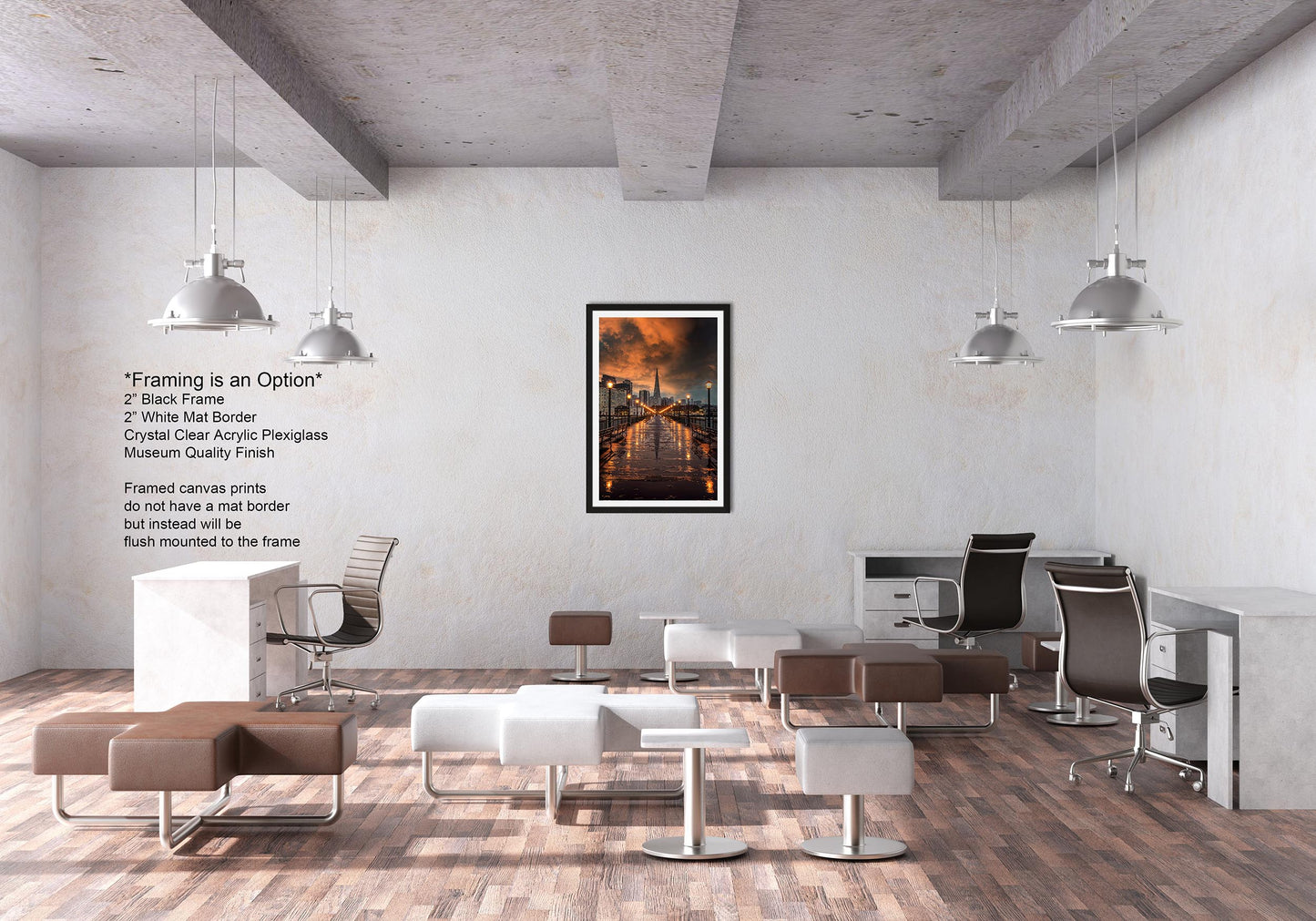 San Francisco Canvas Wall Art Photo Print Sunset Wall Decor Home Wall Decor Office Decor Skyline Wall Art