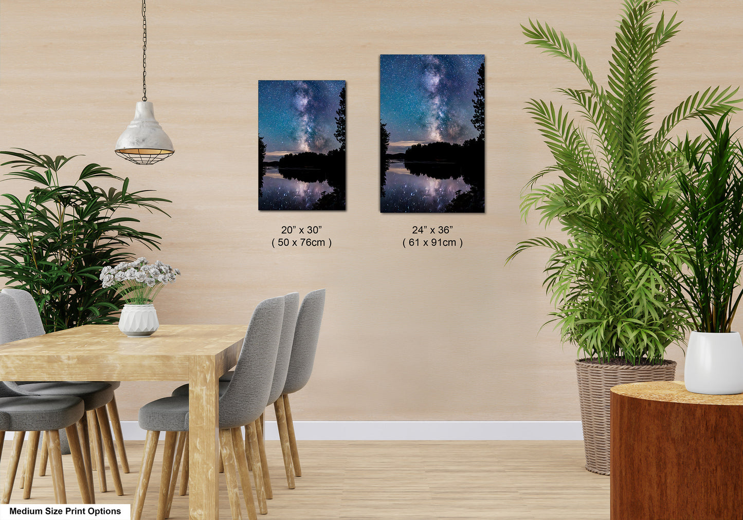 Milky Way Canvas Muskoka Fine Art Night Photo Northern Ontario Lake Reflection Print Sky Photo